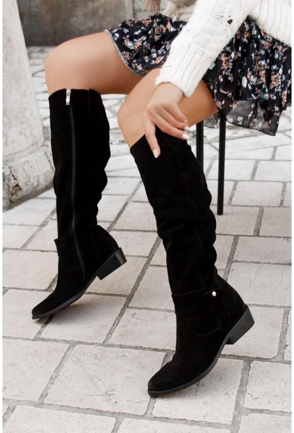 Zavira | Elegant, Warm Suede Boots for Women