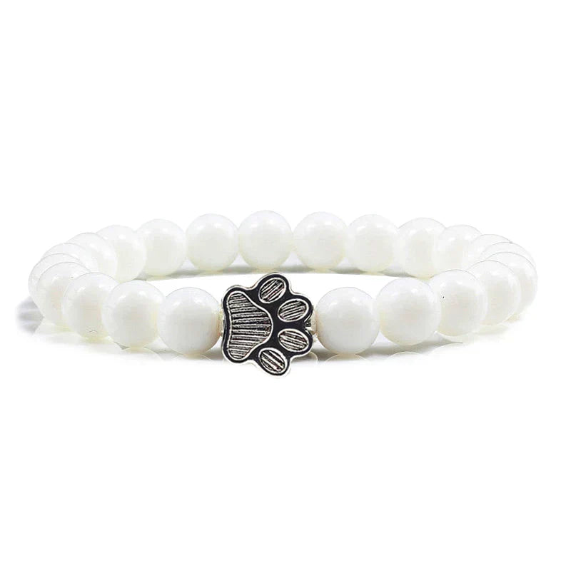 Bracciale con zampe decorate con perline