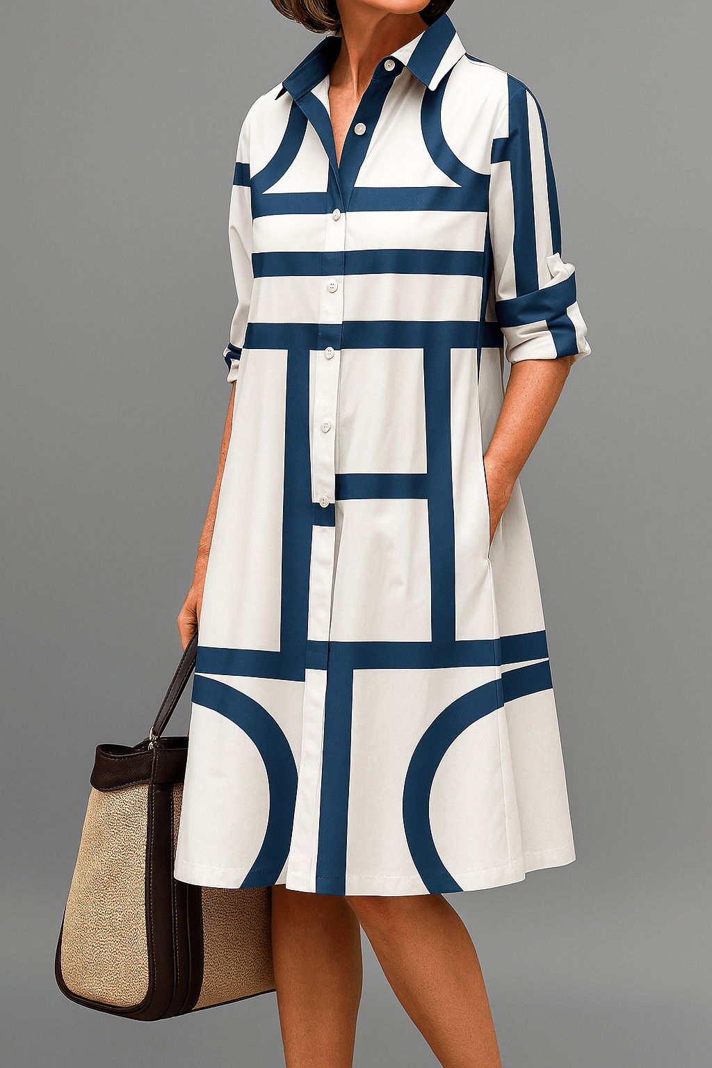 Julia - Stylish midi dress for a carefree style
