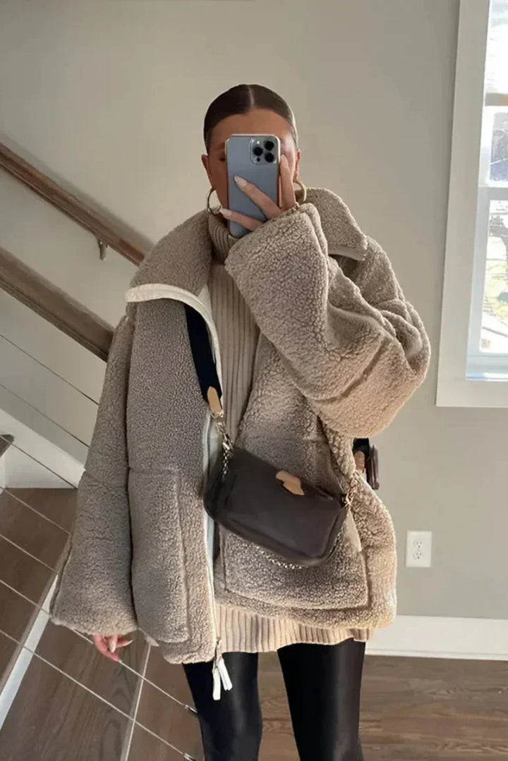 Kaja™ | Elegant teddy coat