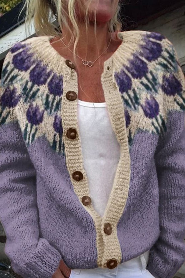 Keysha - Floral cardigan