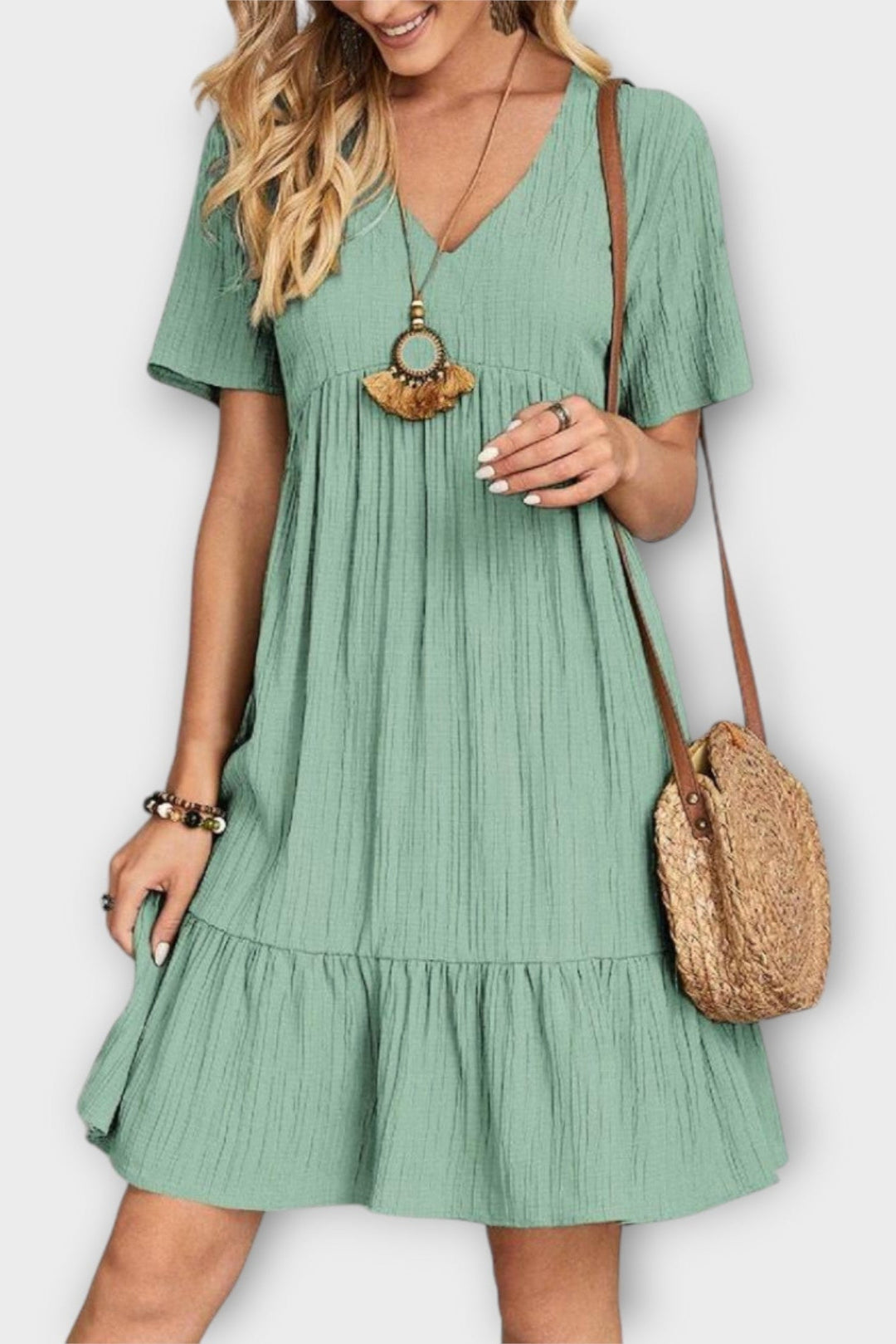 Short boho dress