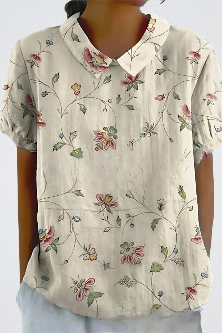 Shirt with Floral Pattern