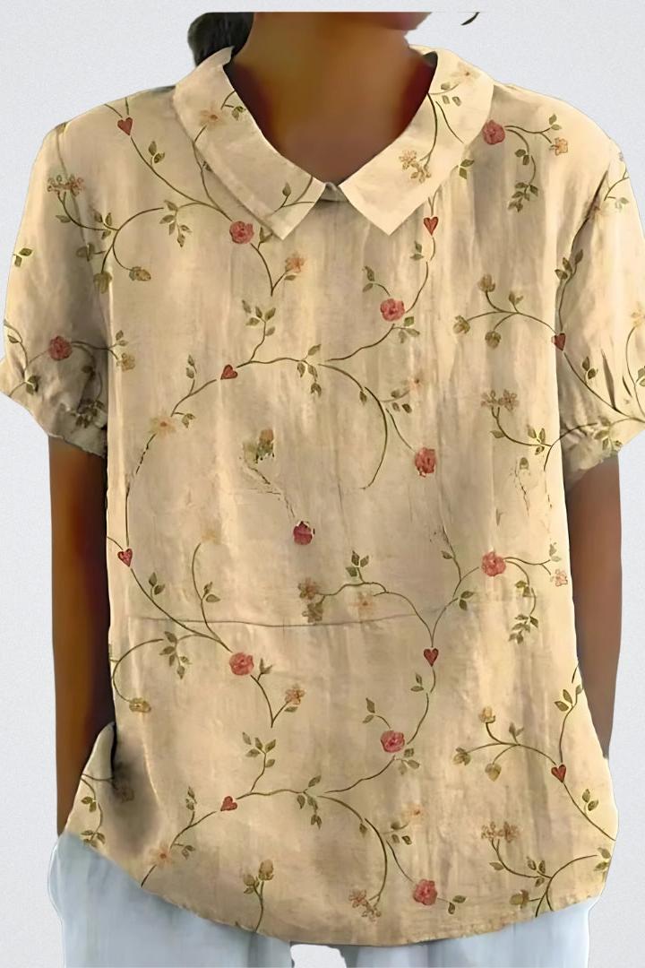 Shirt with Floral Pattern