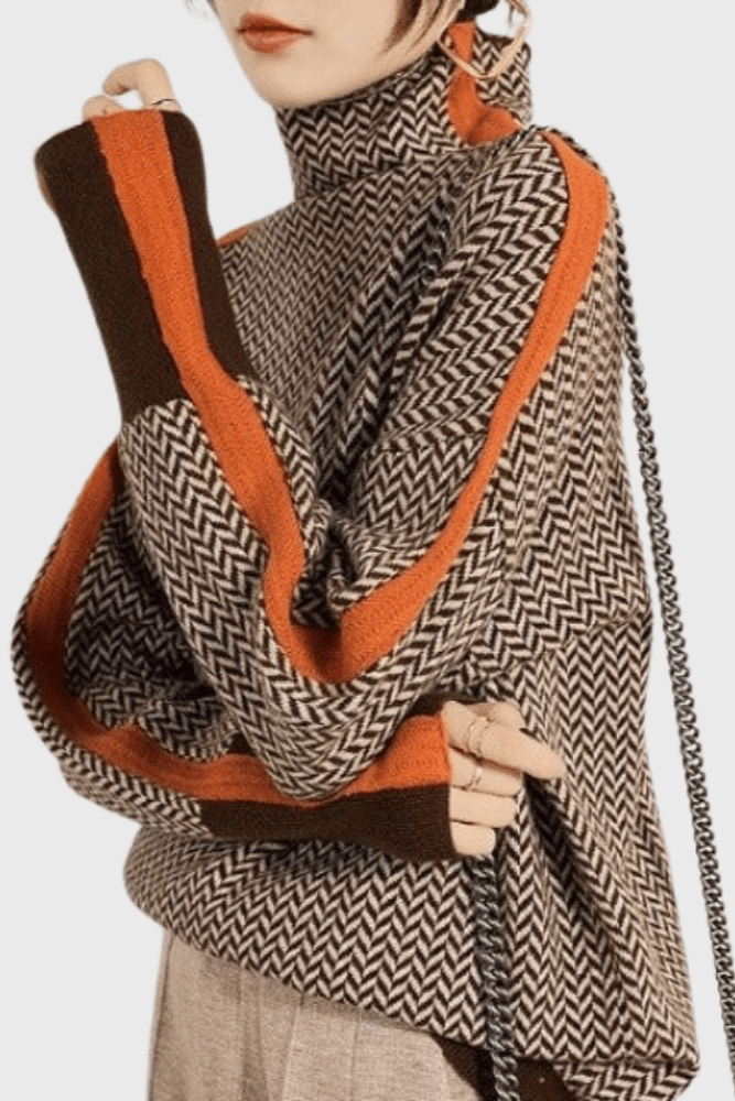 Leena™ Sweater with High Collar