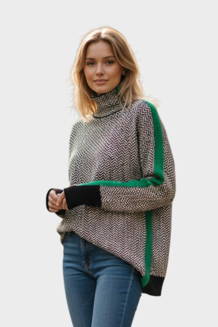 Leena™ Sweater with High Collar