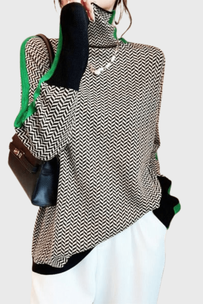 Leena™ Sweater with High Collar