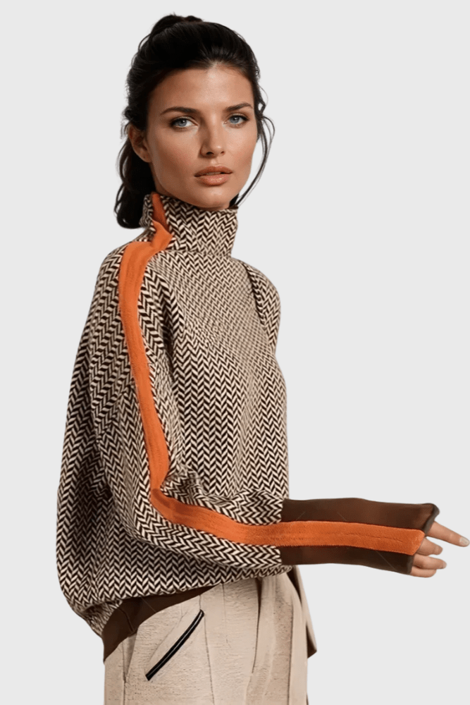 Leena™ Sweater with High Collar