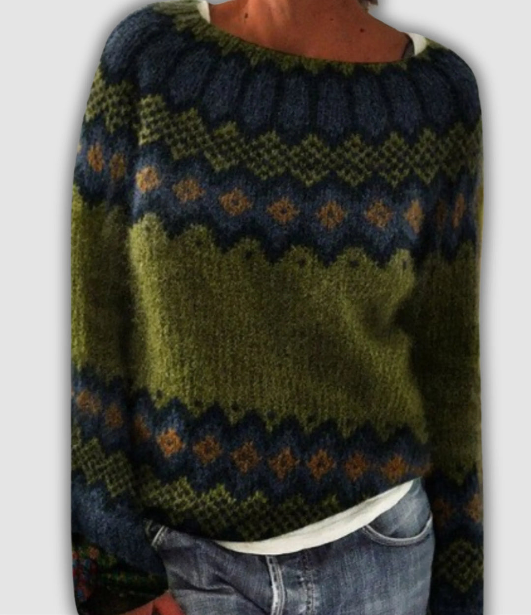 Ella™ - Przytulny Retro Sweter