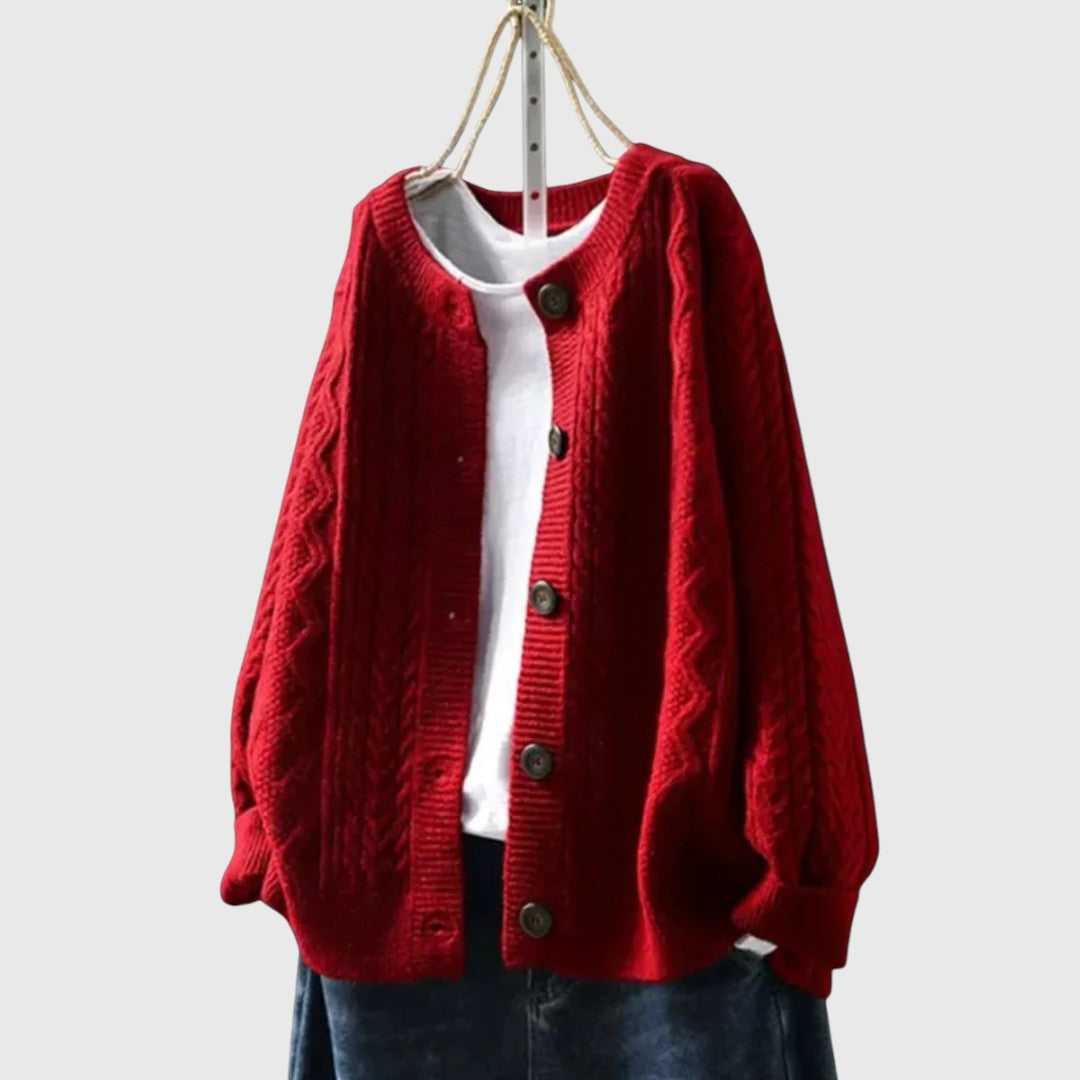 THE LORENZA | CABLE CARDIGAN