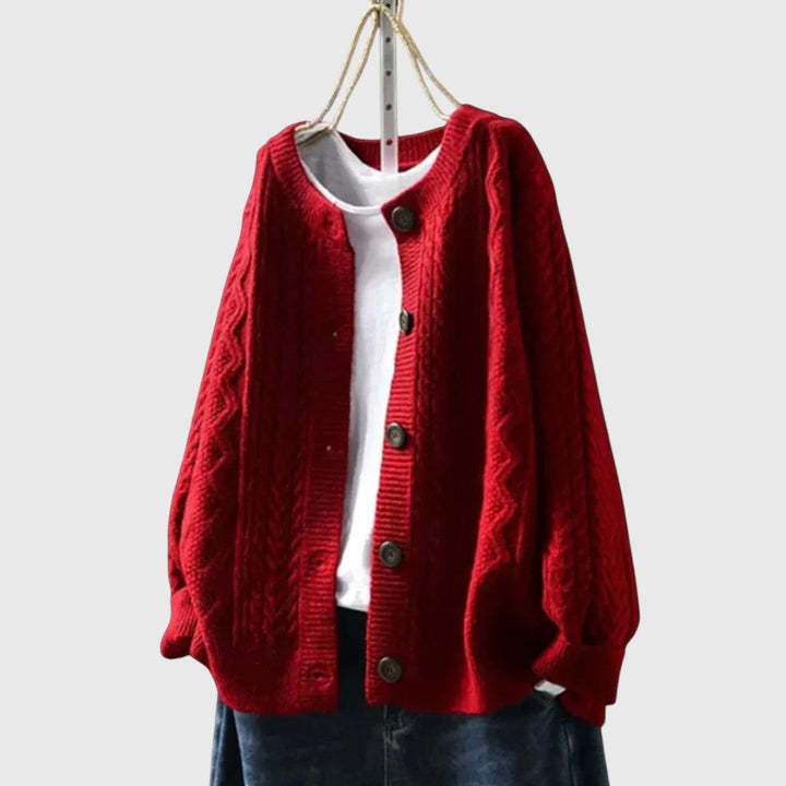 THE LORENZA | CABLE CARDIGAN