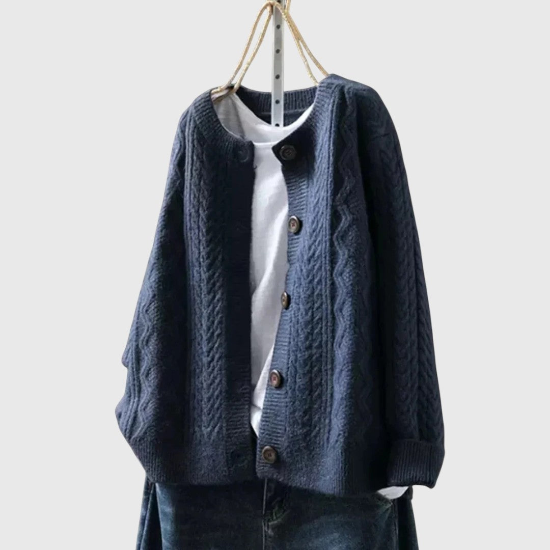 THE LORENZA | CABLE CARDIGAN