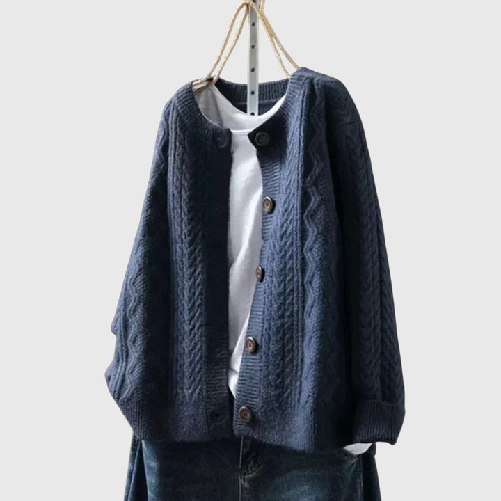 THE LORENZA | CABLE CARDIGAN