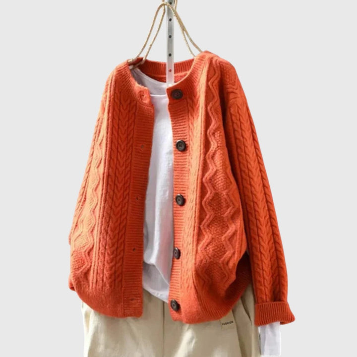 THE LORENZA | CABLE CARDIGAN
