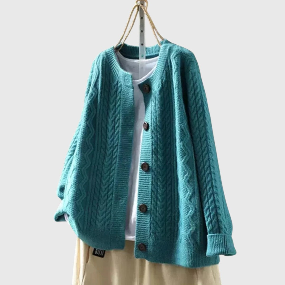 THE LORENZA | CABLE CARDIGAN