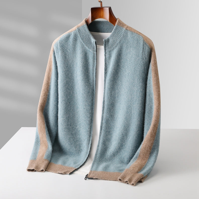 Pure Merino Wool Zip Sweater