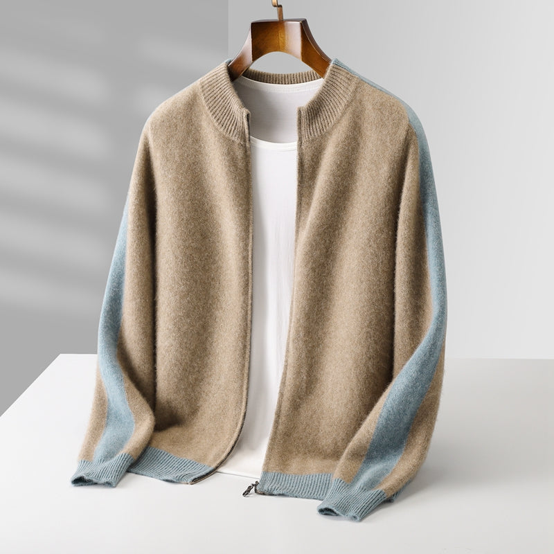 Pure Merino Wool Zip Sweater
