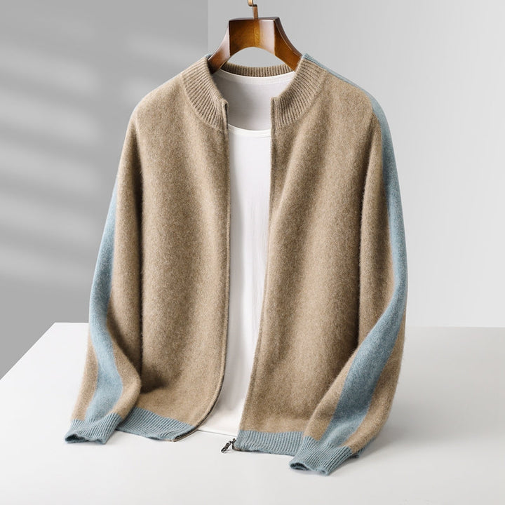 Pure Merino Wool Zip Sweater