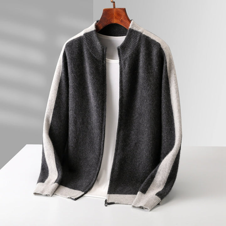 Pure Merino Wool Zip Sweater