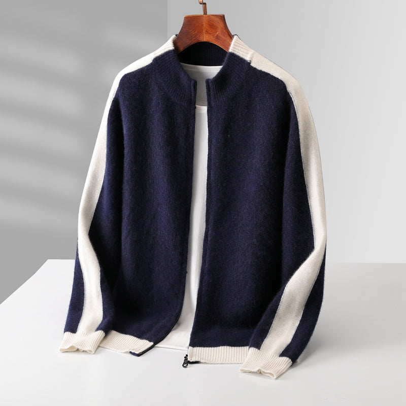 Pure Merino Wool Zip Sweater