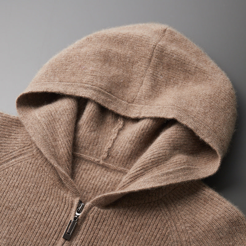 Luxury Cashmere Merino Wool Zip-Up
