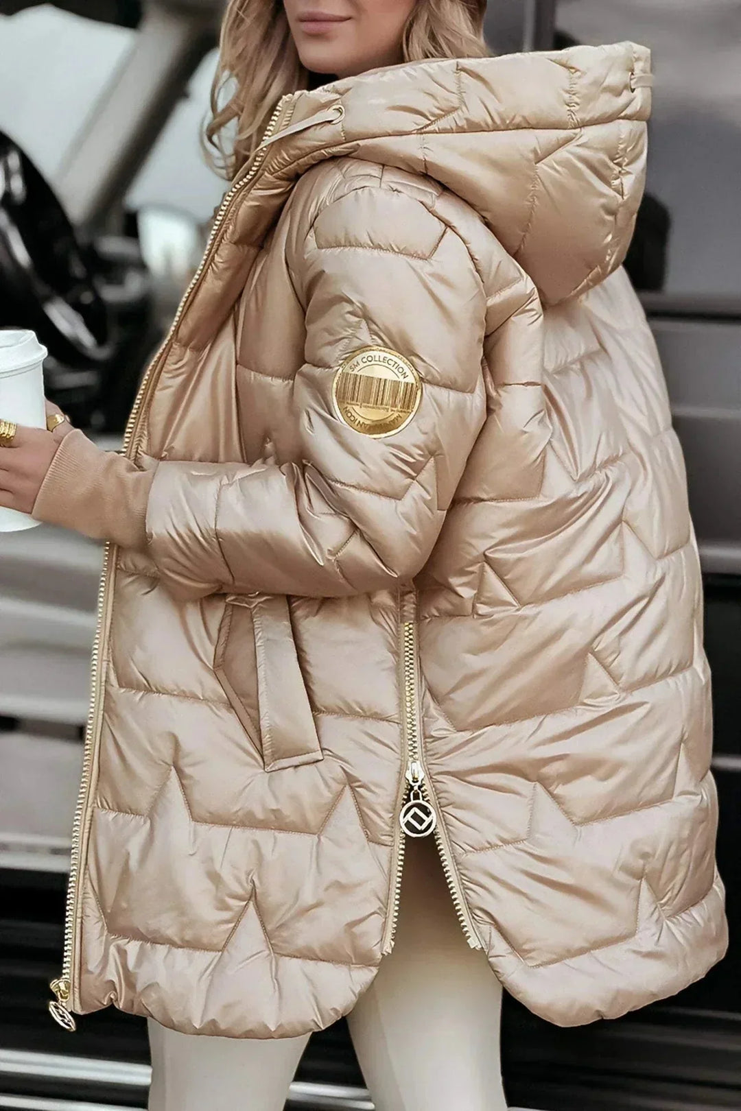 Marcella™ | Elegant Autumn Coat with Hood