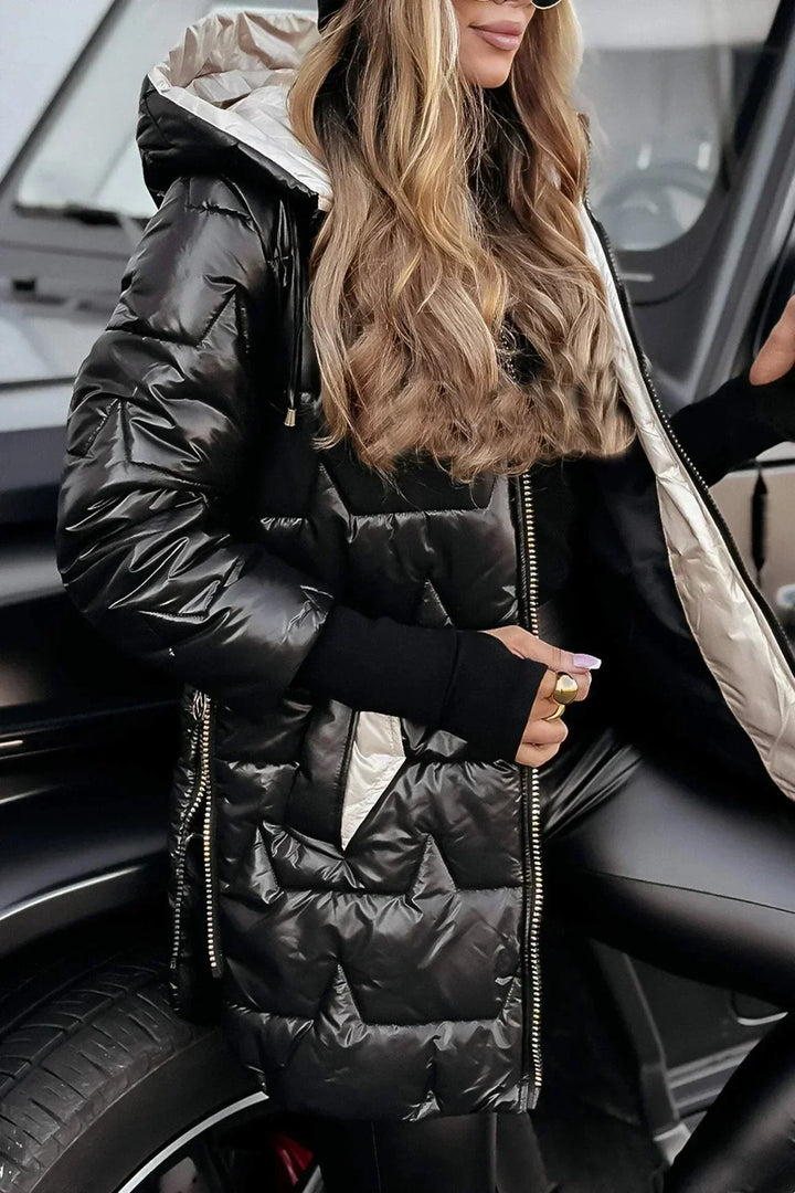 Marcella™ | Elegant Autumn Coat with Hood