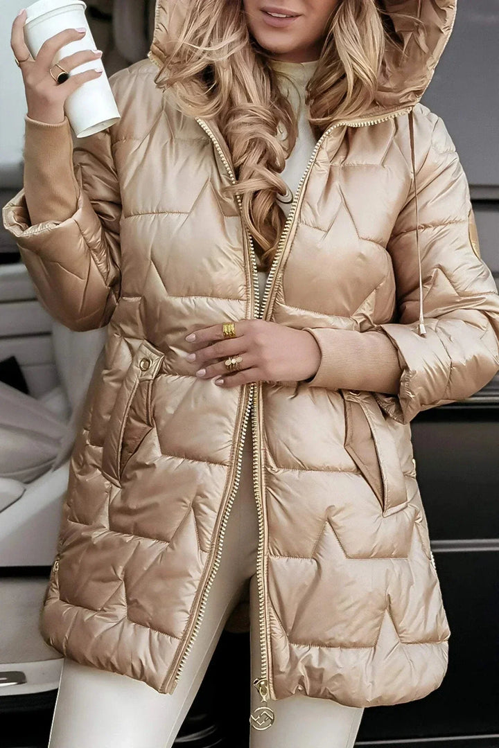 Marcella™ | Elegant Autumn Coat with Hood
