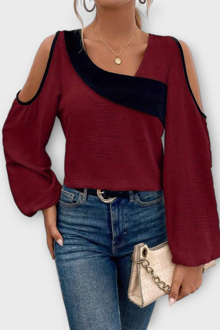 Mariana - T-shirt with rectangular neckline