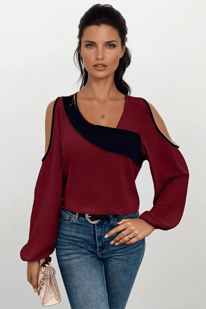 Mariana - T-shirt z kwadratowym dekoltem