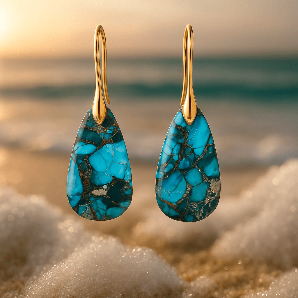 Matta turquoise earrings
