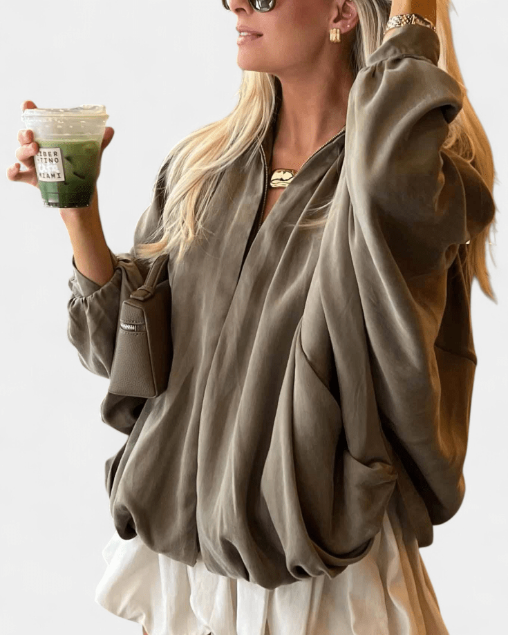 Maude - Jacket in Olive Green