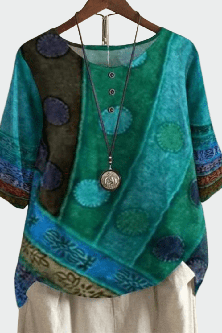 Soft t-shirt with a unique artistic pattern