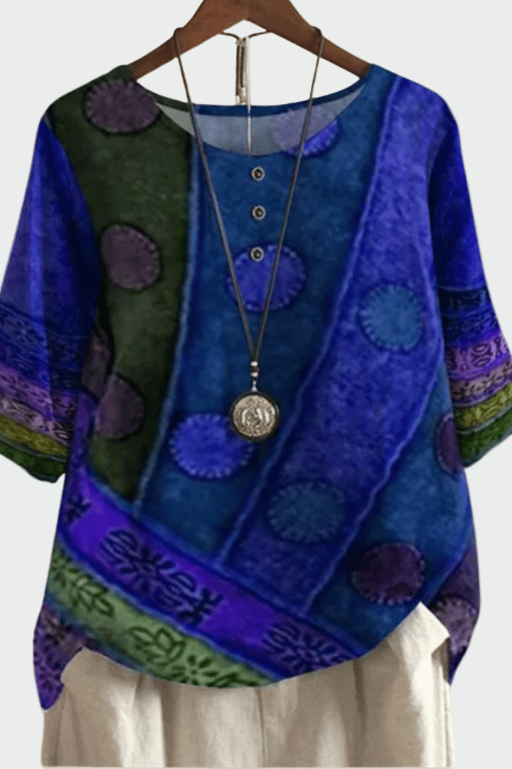 Soft t-shirt with a unique artistic pattern