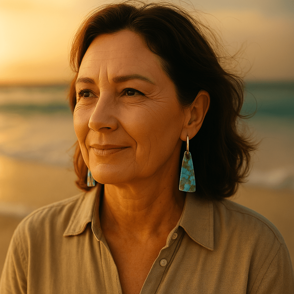 Blue lagoon earrings