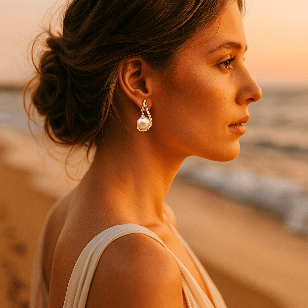 Earrings with Pearl Beads