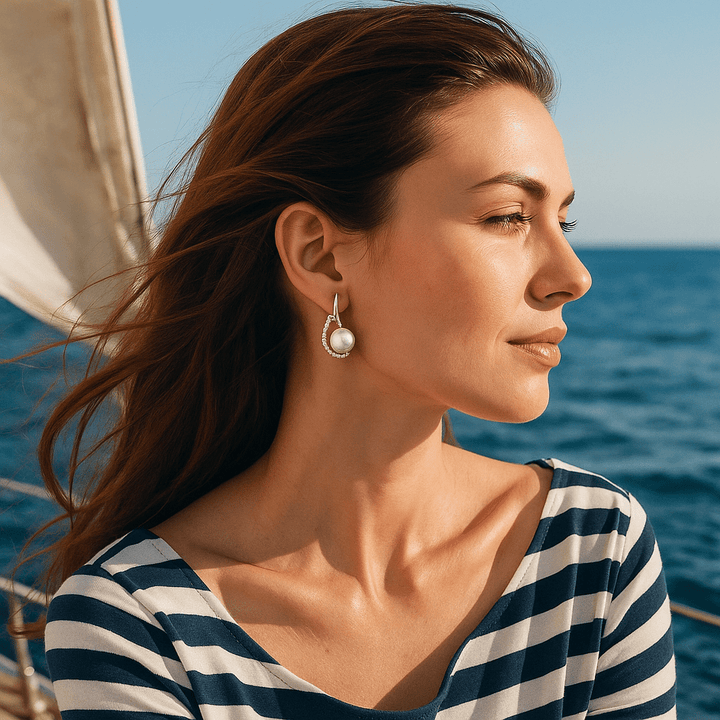 Earrings with Pearl Beads