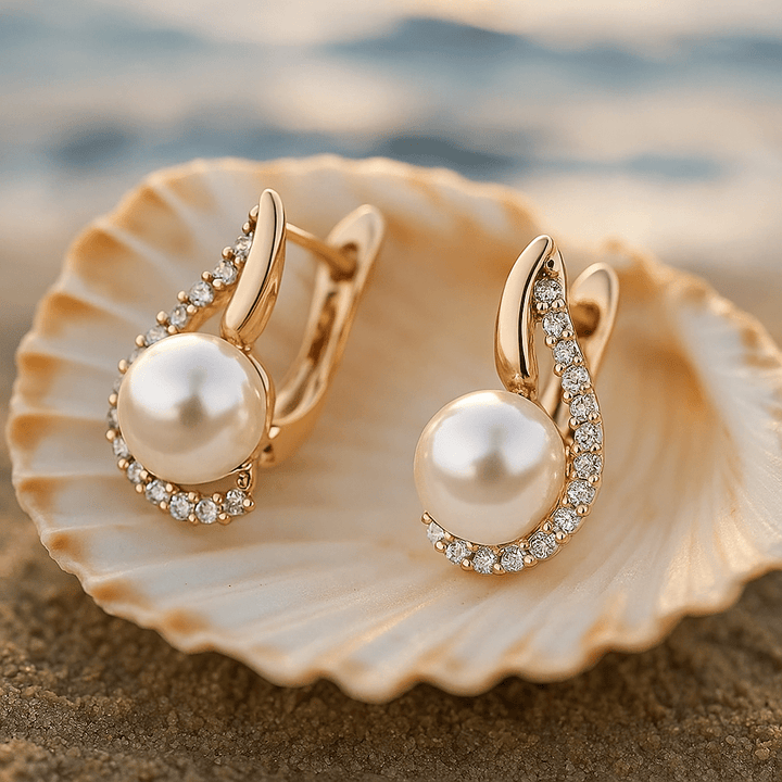 Earrings with Pearl Beads