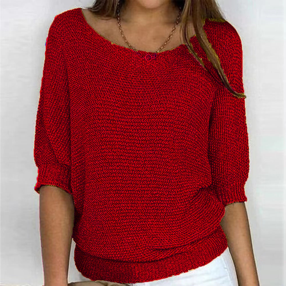 Roundelle | Three Quarter Sleeve Sweater