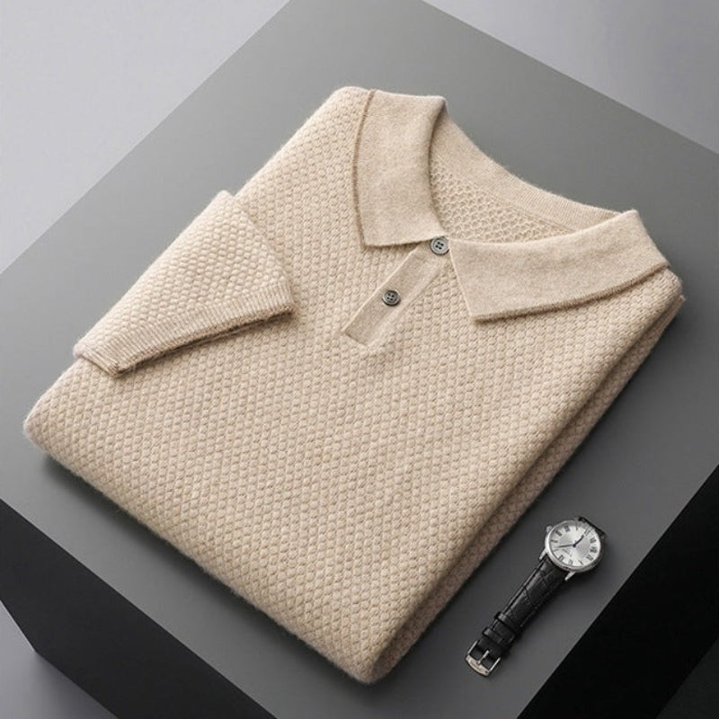 Luxury Cashmere Knit Polo