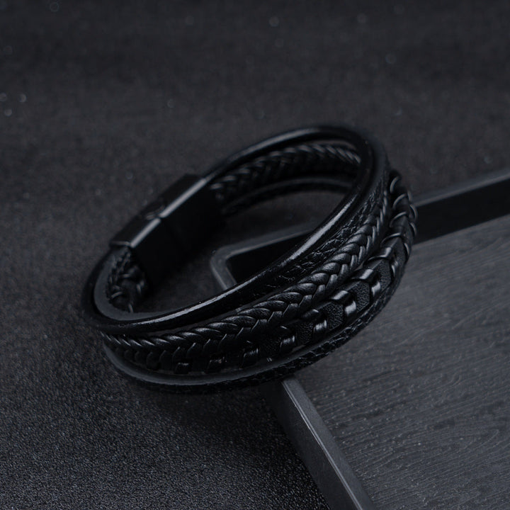 Ragnar Band I Leather Braided Viking Bracelet