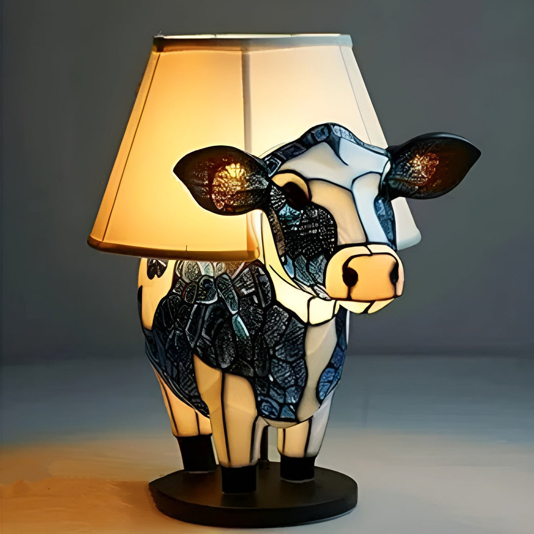 Clochette – Magica Lampada a Forma di Mucca in Vetro Colorato
