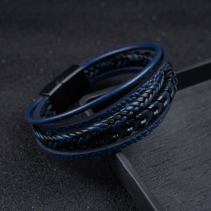 Ragnar Band I Leather Braided Viking Bracelet
