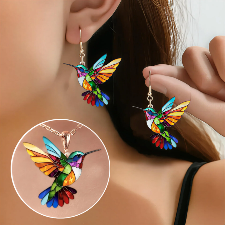 MALIA™ | Hummingbird Earrings & Necklace