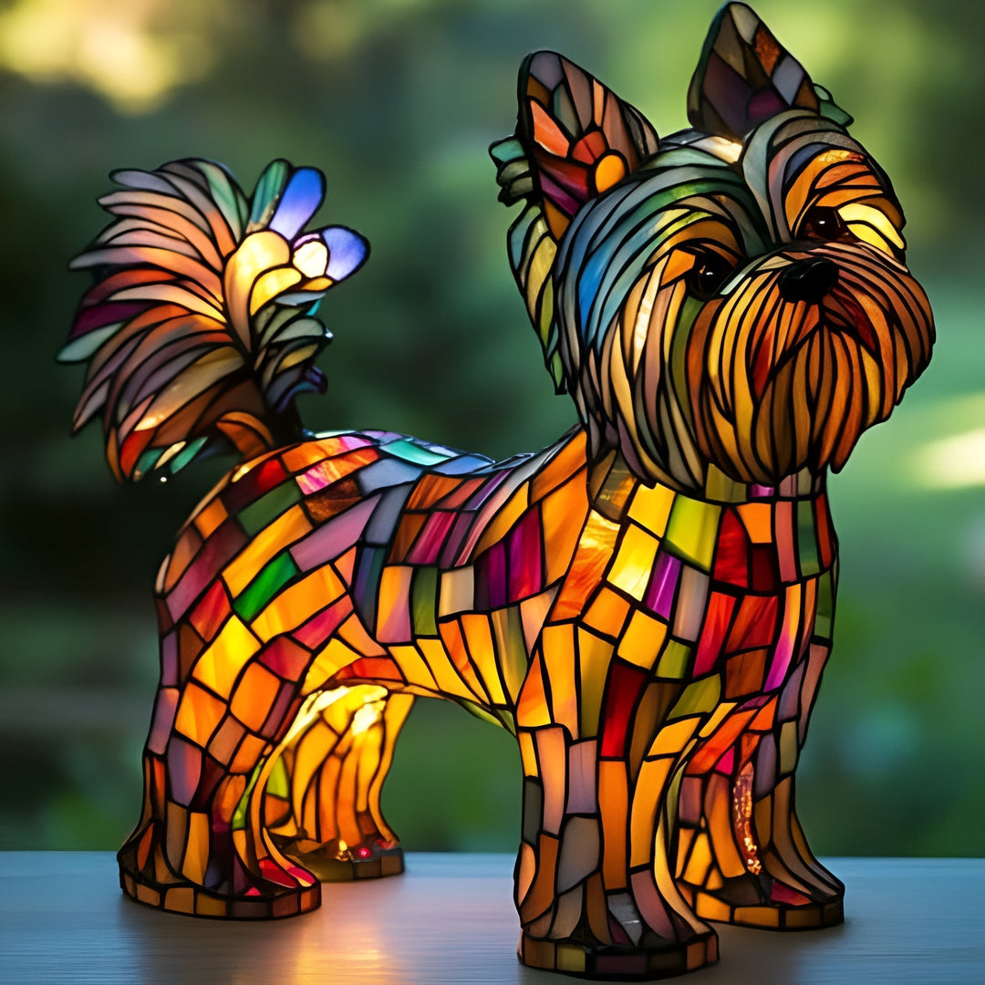 Plume – Lampada Magica in Vetro Colorato per Cani