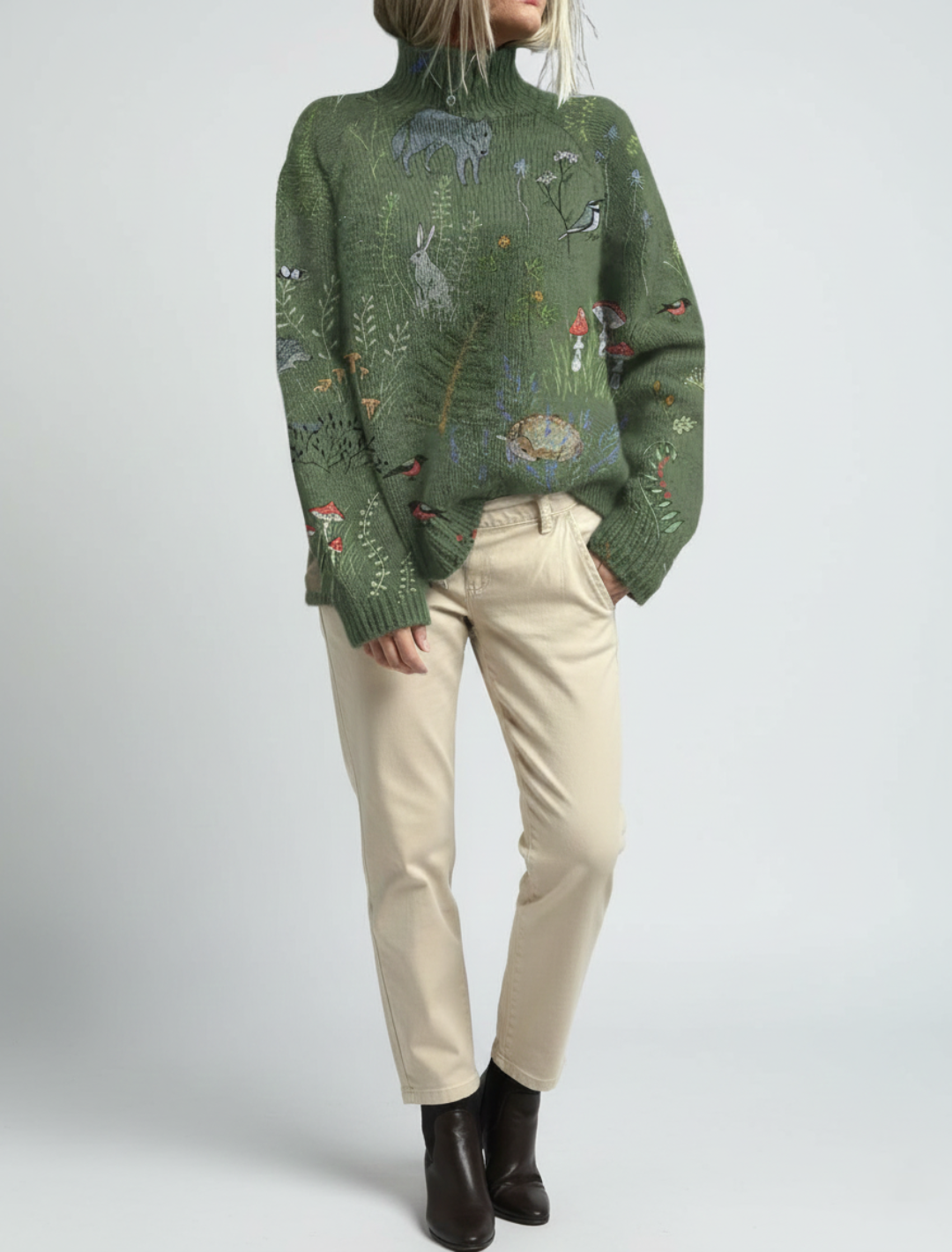 Anna™ Sweater I Classic Warmth with Timeless Floral Pattern