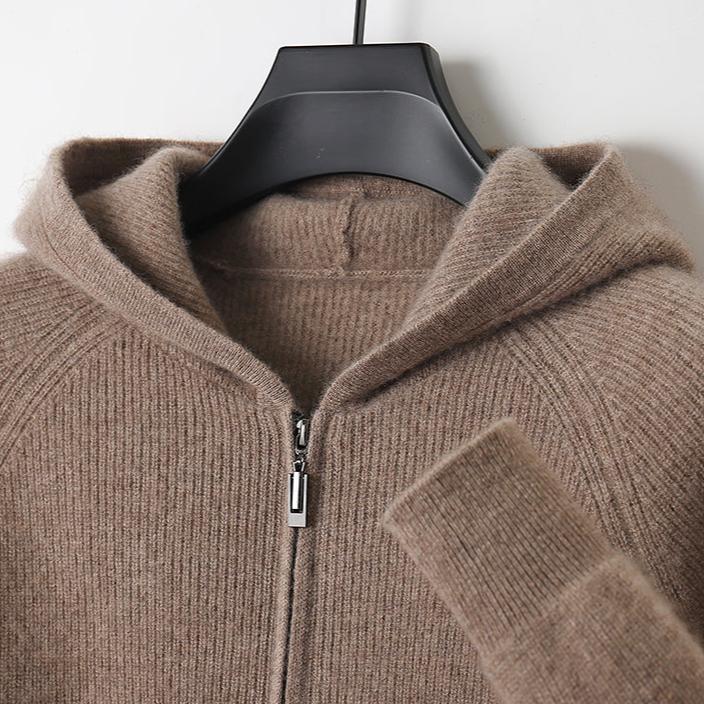 Luxury Cashmere Merino Wool Zip-Up