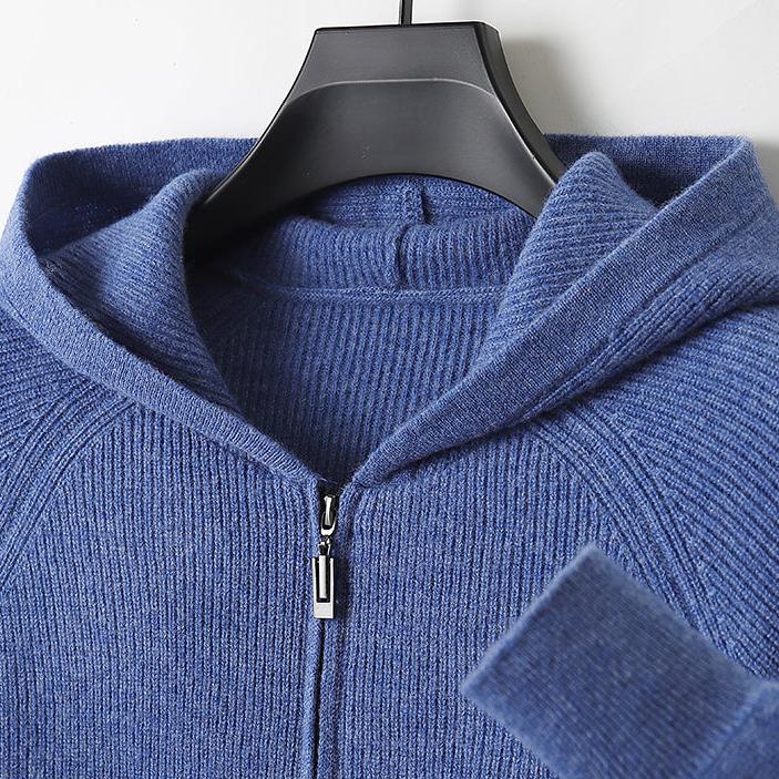 Luxury Cashmere Merino Wool Zip-Up