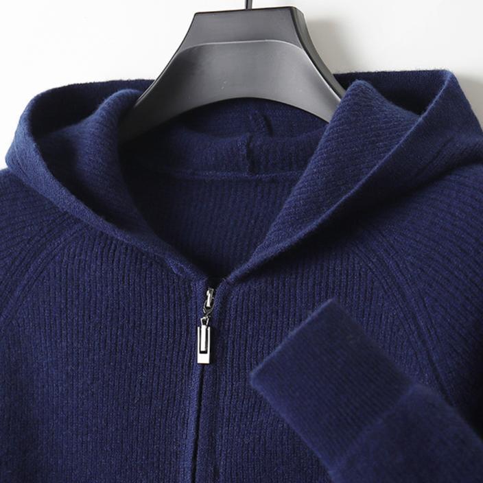 Luxury Cashmere Merino Wool Zip-Up