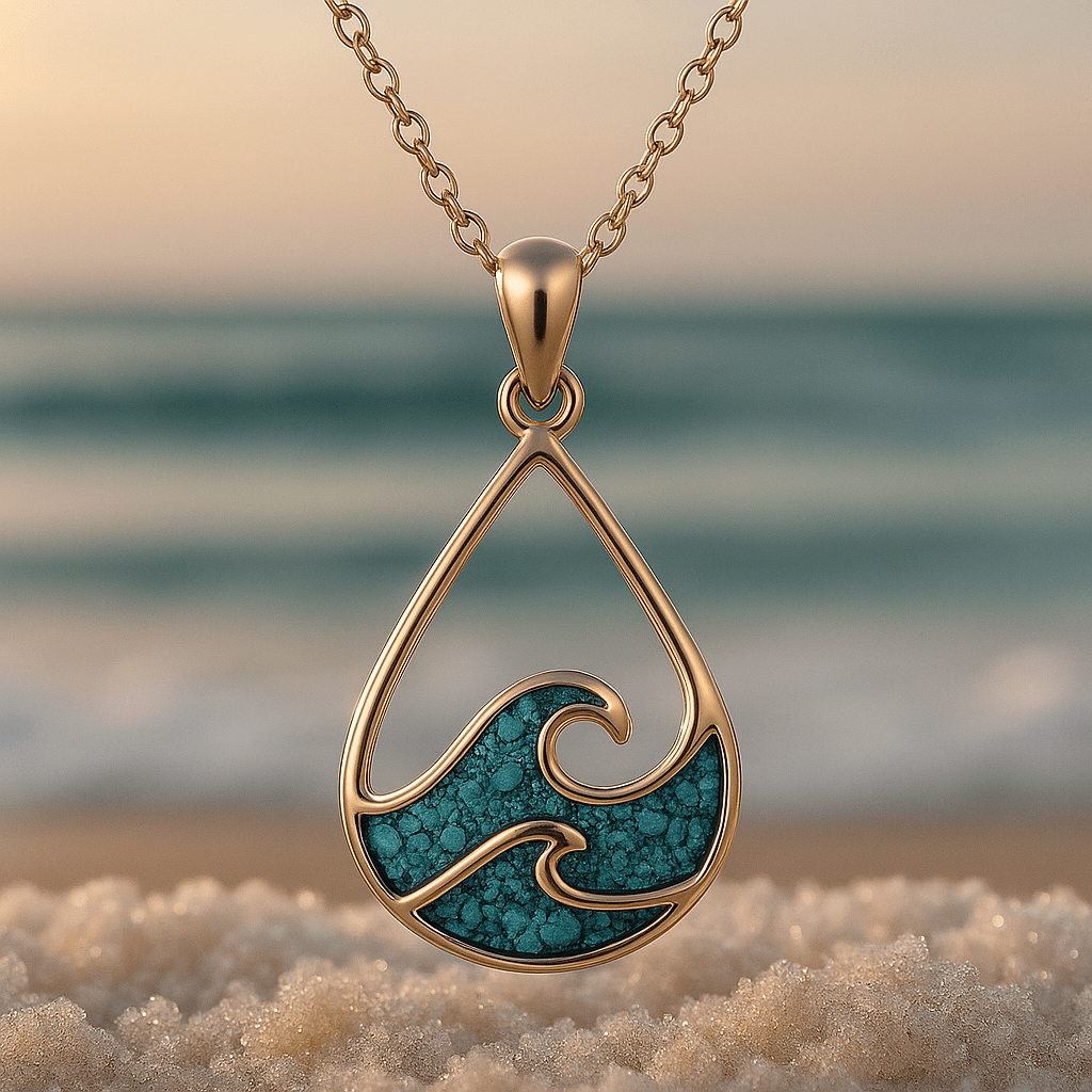 Pendant on Waves and Turquoise